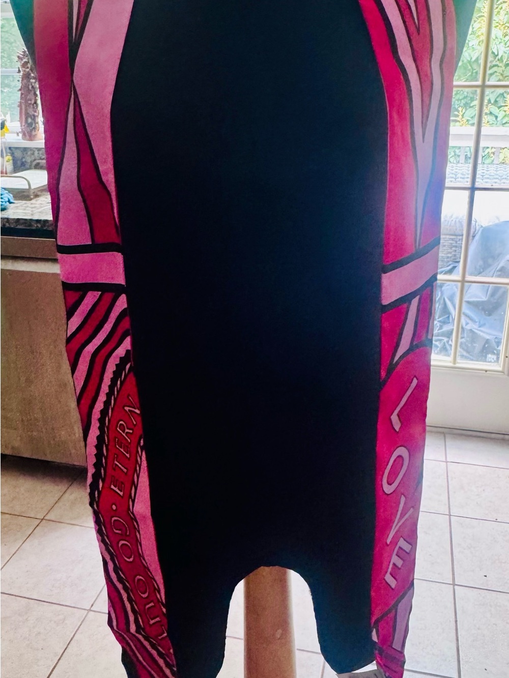 Burberry pink and hot pink Love scarf